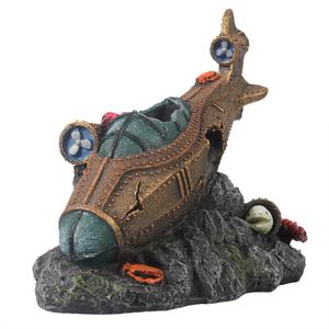 234-469118-submerged-underwater-aquarium-decoration-aqua-della-steampunk-multicolour-14-7x8-9x13-3-cm