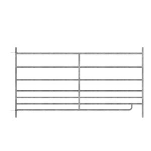 442603-galvanised-enclosure-panel-with-gate-ako-silver-183x92-cm