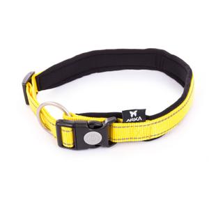 3008017-adjustable-nylon-dog-collar-arka-haok-m-yellow-20x40-45-cm