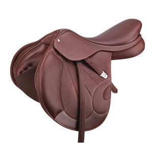 bvcxxxxxxxobr42-mixed-saddle-for-horses-bates-victrix-havana-brown-with-orange-42-cm