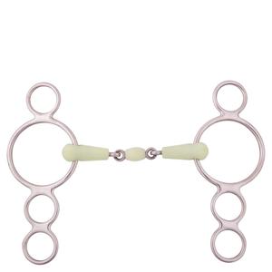 251054-m000-4-ring-adjustable-horse-bit-with-double-crimp-br-equitation-apple-mouth-green-bronze-green