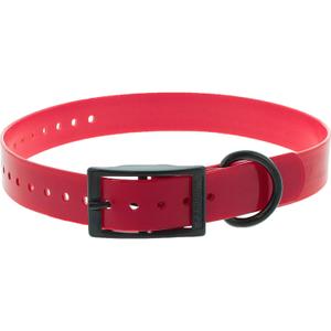 c121902-double-buckle-polyurethane-dog-collar-canihunt-xtreme-red