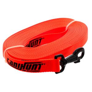 c36p10-dog-lead-with-flat-polyester-strap-canihunt-hunter-first-orange-10-m-x-25-mm