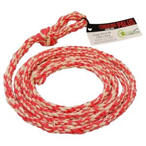 121113001-sisal-and-polypropylene-breeding-lanyard-corderie-palus-red-8-mm-x-1-5-m