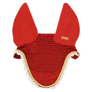va00174a-red-gold-white-fly-bonnet-for-horse-with-cord-derby-red-gold-white
