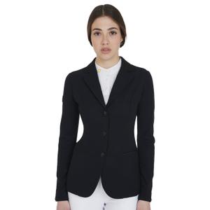 et06001-black-three-button-competition-jacket-for-women-equestro-black