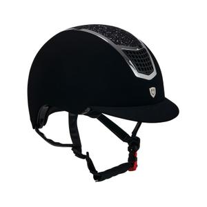 etu00005-black-silver-riding-helmet-equestro-eclipse-stone-mat-rowel-fitting-black-silber