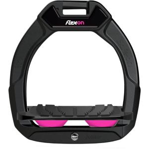 soj05ig0510-children-s-black-black-pink-grip-safety-riding-stirrups-flex-on-safe-on-black-black-pink-one-size
