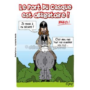 fr8plc020fr-funny-horse-riding-sticker-french-grey-one-size