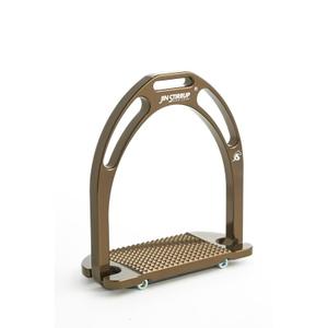 wil01br-aluminum-calipers-jin-stirrup-brown-one-size