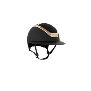 hhe0a041-357-riding-helmet-kask-star-lady-chrome-black-gold