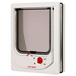 80866-4-way-magnetic-cat-flap-kerbl-cat-mate-white-brown-beige-grey-one-size