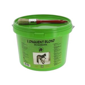 716001500-hoof-care-for-horses-la-gamme-du-marechal-onguent-blond-seau-5-l-white-green-500-ml