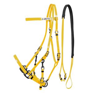 lk1082-yellow-biothane-riding-bridles-and-halters-for-horses-lakota-yellow-one-size