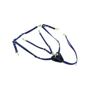 lk3036-navy-biothane-hunting-collar-for-horse-with-martingale-lakota-navy-one-size