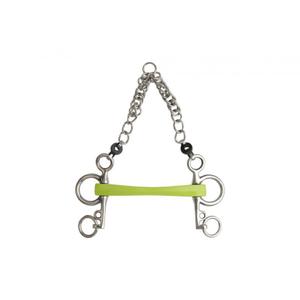 590164130-pelham-for-straight-horses-short-branches-metalab-flexi-soft-green-130-mm
