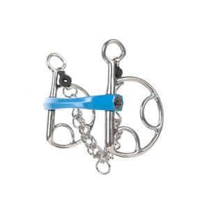 590171130-mors-espagnol-pour-cheval-flexi-droit-metalab-argente-bleu-130-mm