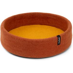p-cb-029-048-040-cat-basket-myfelt-lora-rust-ochre-yellow-40x13-cm