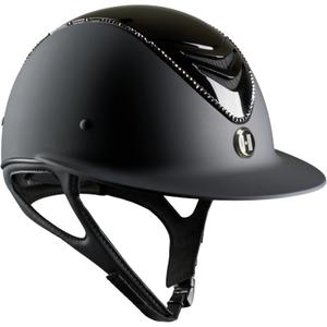 1k12020001-glossy-top-riding-helmet-for-girls-onek-swarowski-black-mat