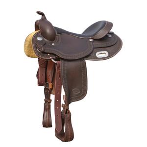 se00062-brown-western-saddle-for-horse-1414-00-pool-s-round-skirt-3010-brown