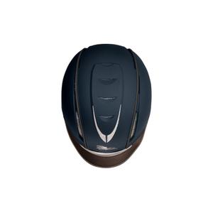 355003-marine-marron-riding-helmet-polyethylene-privilege-equitation-aerolight-navy-brown