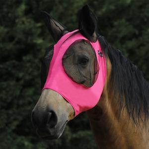ag00194-hotpink-fly-veil-for-horses-in-stretchy-lycra-pro-tech-hotpink