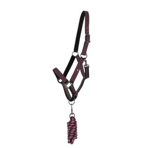 1196-wro-halter-and-lead-rope-set-qhp-wine-red