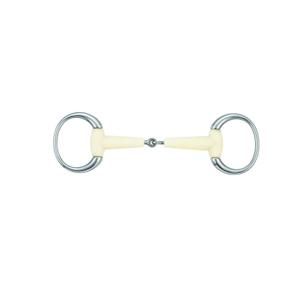 so2906-135-single-ring-olive-bit-for-horses-soyo-happy-mouth-silver-beige-135-cm