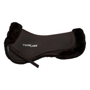7024-db-l-horse-saddle-pad-with-faux-sheepskin-lining-thinline-dark-brown