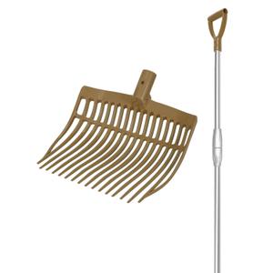 va00408-gold-rounded-fork-telescopic-aluminium-handle-v-plast-golden-one-size