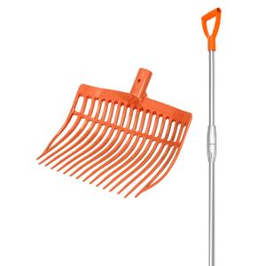 va00408-orange-rounded-fork-telescopic-aluminium-handle-v-plast-orange-one-size