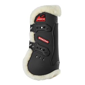 zan2180bk-front-closed-horse-gaiters-zandona-carbon-air-techno-fur-black