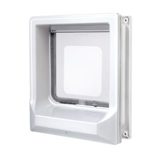 401070bla-4-position-magnetic-pet-cat-flap-zolux-catwalk-white-one-size